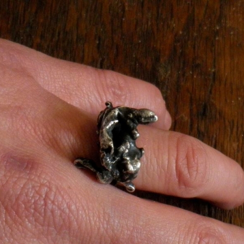 “de worsteling” zilver